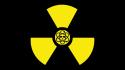 Yellow symbol radioactive radiation simple wallpaper