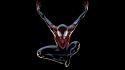 Comics spider-man superheroes marvel black background ultimate wallpaper