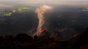 Landscapes cityscapes volcanoes lava smoke guatemala eruption cities wallpaper