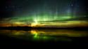 Landscapes night aurora borealis wallpaper