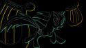 Little pony: friendship is magic heartstrings neon wallpaper