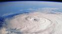 Outer space hurricane wallpaper