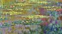 Traditional art reflections claude monet vegetation impressionism wallpaper
