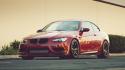 Bmw cars vehicles red m3 wallpaper