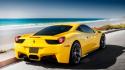 Cars ferrari 458 italia yellow wallpaper
