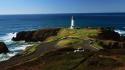 Nature lighthouses panorama skies sea wallpaper