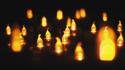 Abstract candles led wallpaper