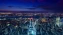 Cityscapes new york city lights empire state building wallpaper