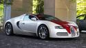 Red white bugatti veyron supercars wallpaper