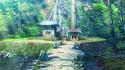 Shoujo shiniki tengoku forests game cg rivers sunlight wallpaper