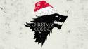 Christmas game of thrones sigil direwolf house stark wallpaper