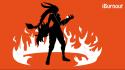 Flames orange ipod league of legends claws shyvana wallpaper