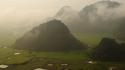 Fields hills fog viet nam national geographic wallpaper