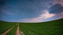 Green landscapes nature country panorama crops wallpaper