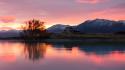 Landscapes nature calm new zealand lakes reflections wallpaper