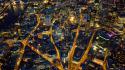 Landscapes nature night england london aerial view wallpaper