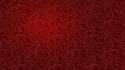 Red patterns damask wallpaper
