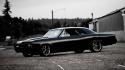 Cars muscle roads chevrolet chevelle ss black classic wallpaper