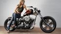 Harley-davidson girls with bikes mortal kombat choppers wallpaper