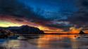Sunset landscapes norway arctic wallpaper