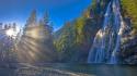Vancouver british columbia waterfalls creek wallpaper