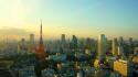 Japan tokyo cityscapes towers wallpaper