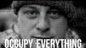 Revolution typography grayscale faces occupy wall street wallpaper