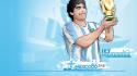 Vector soccer diego maradona football player wallpaper