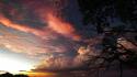 Water sunset clouds landscapes nature seychelles mystic wallpaper