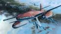 Aircraft world war ii artwork me 262 schwalbe wallpaper