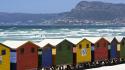 Beach houses false south africa bay wallpaper