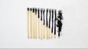Digital art matchsticks wallpaper