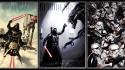 Star wars stormtroopers darth vader artwork crossovers aliens wallpaper