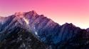 Sunset mountains landscapes snow california wallpaper