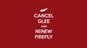 Tv text funny firefly glee wallpaper