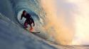 Waves surfing wallpaper