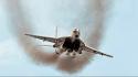 Aircraft smoke mig-29 fulcrum aviation fighter jets wallpaper
