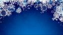 Blue snowflakes graphic art background wallpaper