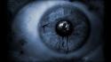 Dark scary darkness eye reflections photoshop scared wallpaper