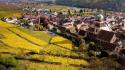 Houses town villages cities wallpaper