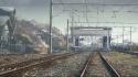 Shinkai railroad tracks 5 centimeters per second wallpaper