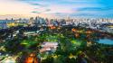 Cityscapes skyscrapers thailand city lights bangkok wallpaper