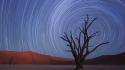 Landscapes nature namibia national park star trails wallpaper