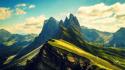 Mountains landscapes peak skies wallpaper