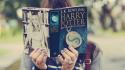 Potter books bokeh and the deathly hallows wallpaper