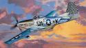Aircraft military artwork p51 mustang wallpaper