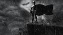 Superheroes the dark knight rises bat signal wallpaper