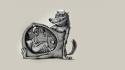 Grey wolf solitude friendship mythical timber wolves wallpaper