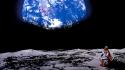 Outer space moon earth boom! comics irredeemable plutonian wallpaper
