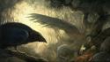 Art goddess ravens celtic mythology badb catha wallpaper